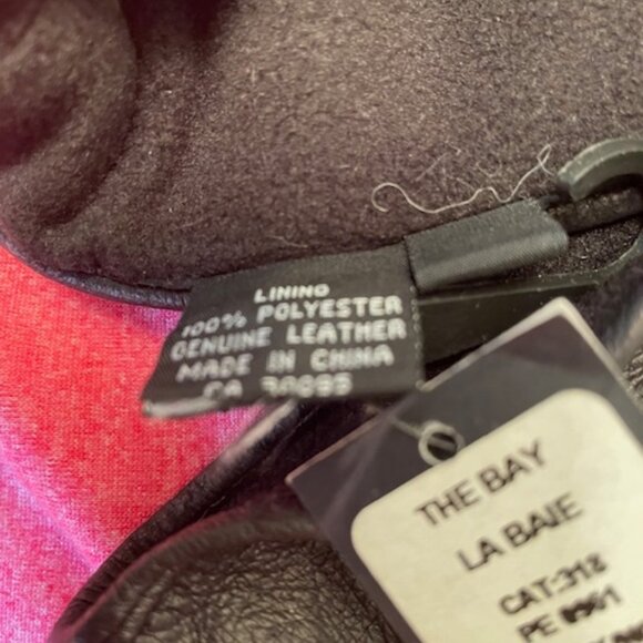 Perry Ellis PORTFOLIO Leather Gloves – VTG NWT  S M - Picture 8 of 10